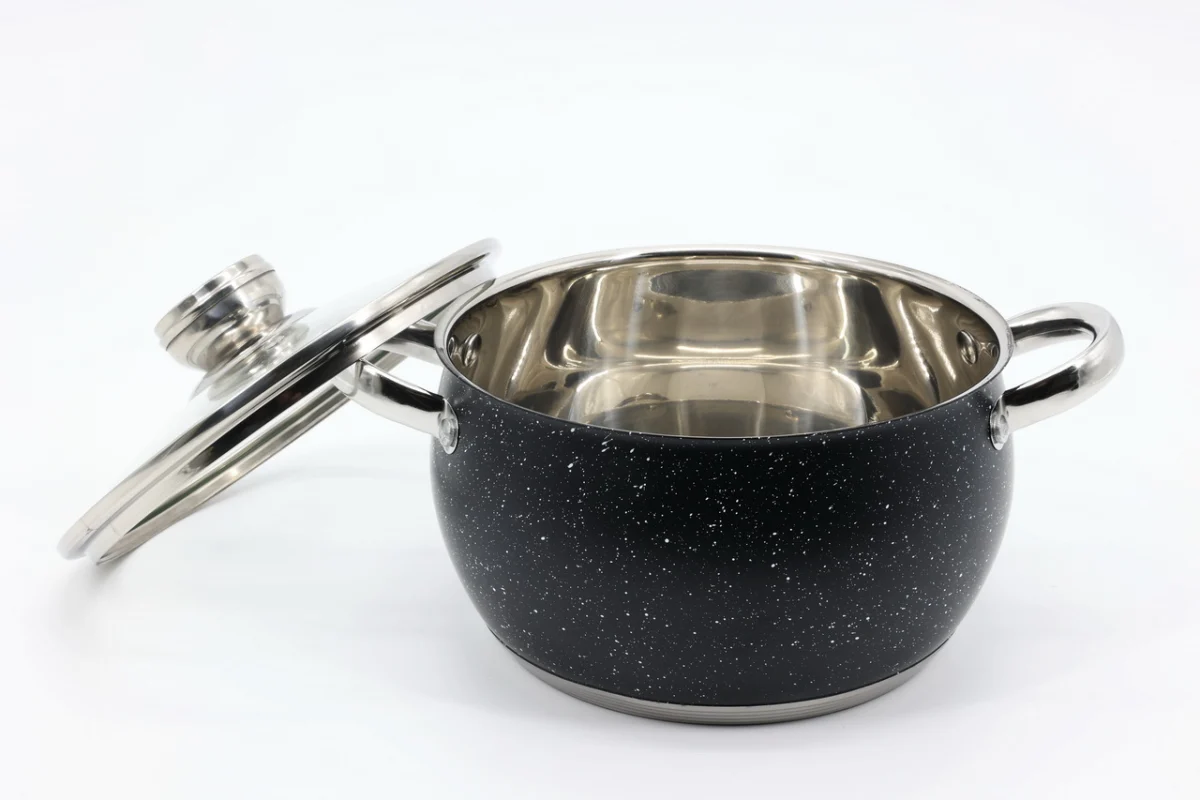 Каструля з кришкою 16×9,5 см 1,7 л з нержавіючої сталі