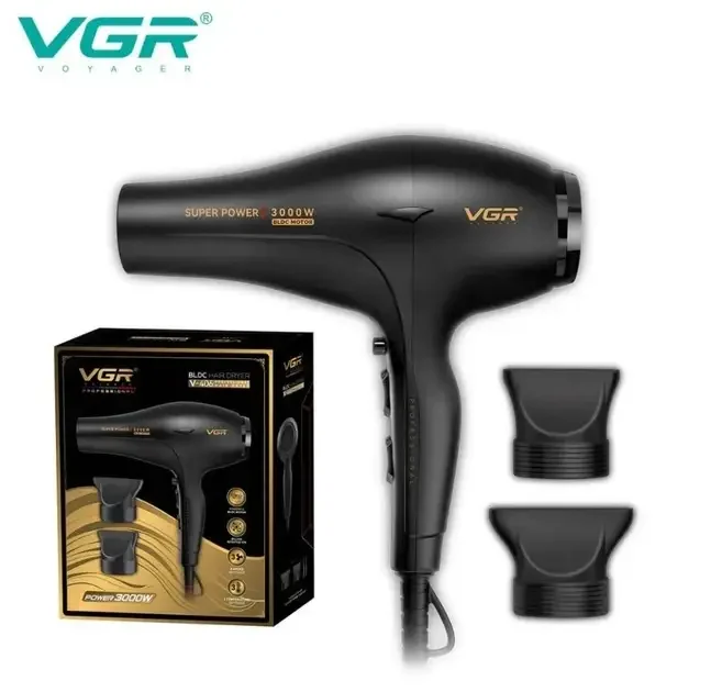 Фен професійний для волосся 3000 Вт з 2 концентраторами VGR V-406-5709